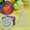 Eco-friendly Enviromental lady collapsible menstrual cup soft period cup